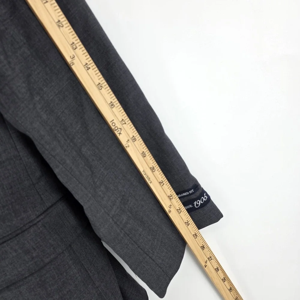 Jos a bank 1905 suit tailored fit blue 100% wool mens 48R blazer 40x37 pants new